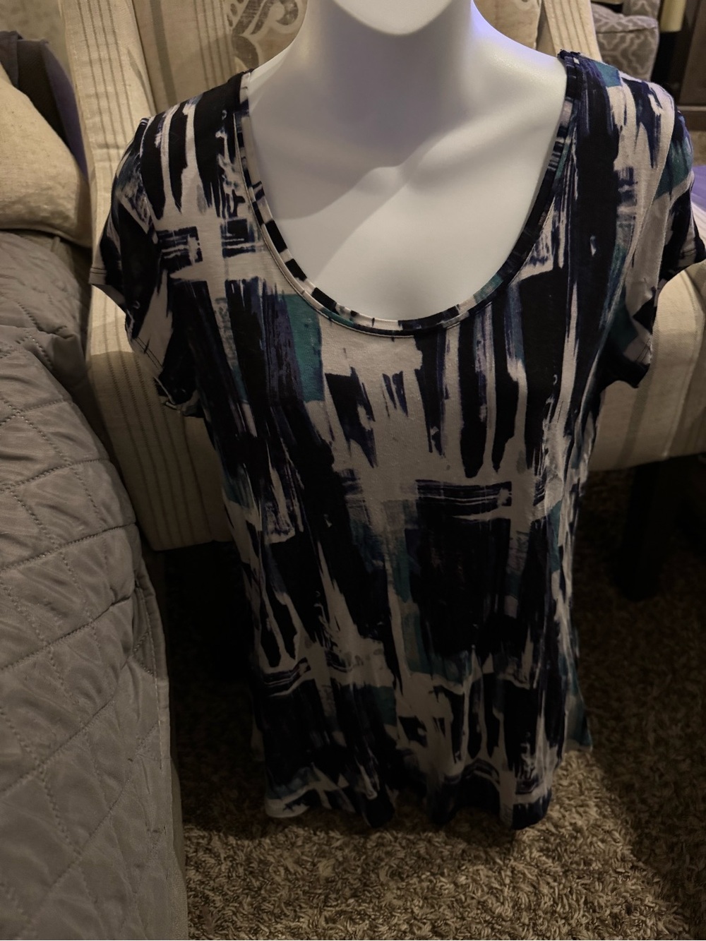 Simply Vera Vera Wang Scoop Neck Tee